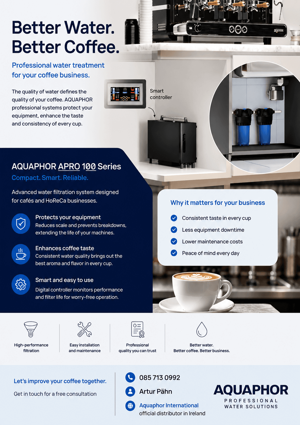Aquaphor APRO professional water systems for coffee and HoReCa
